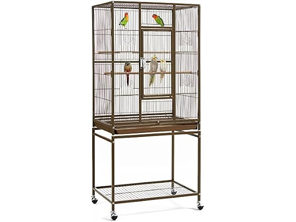 Yaheetech Wrought Iron Standing Large Parrot Cage