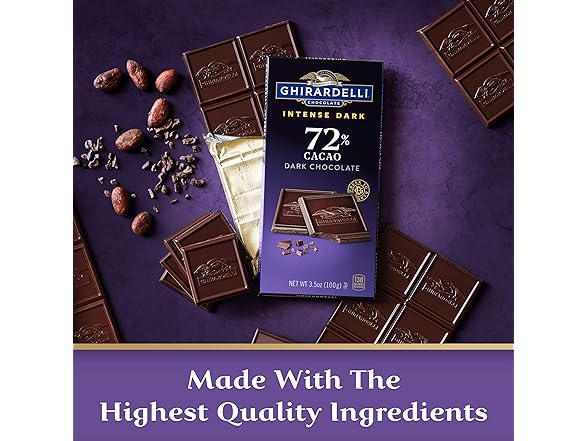 Ghirardelli Intense Dark Choc 72% 3.5oz