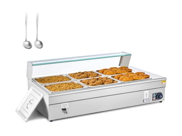 WILPREP 6-Pan Commercial Food Warmer