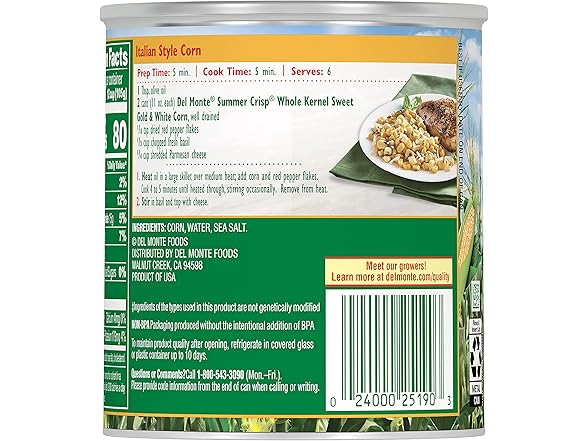 Del Monte Summer Crisp Whole Kernel Corn