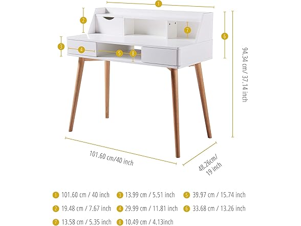Teamson Home Creativo Writing Study Computer Desk