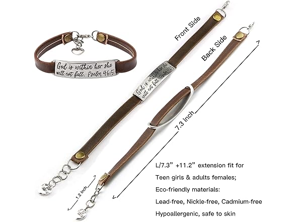 JoycuFF Women Inspirational Bracelet