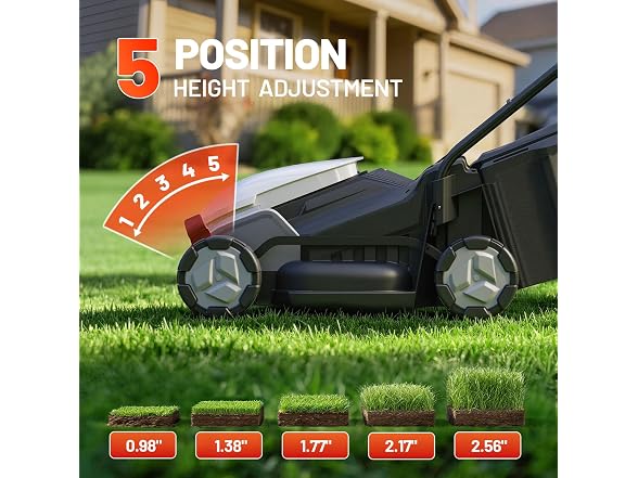 Litheli 14 Inch Cordless Lawn Mower