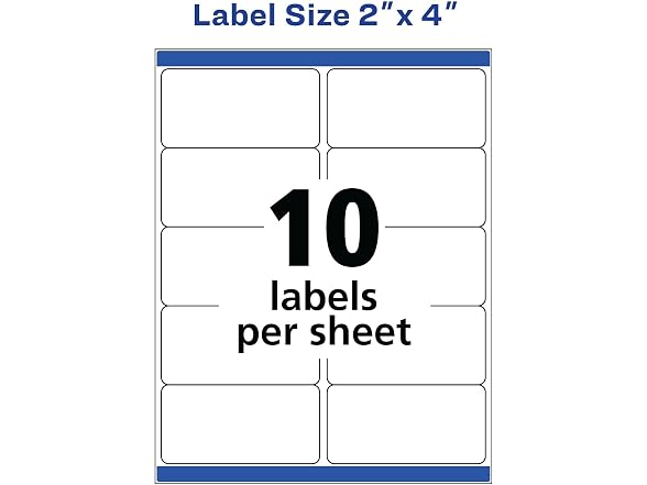Avery AVE8163 - Shipping Labels w/TrueBlock Technology