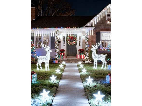 Flacchi Christmas Lights Outdoor 20 Tubes LED
