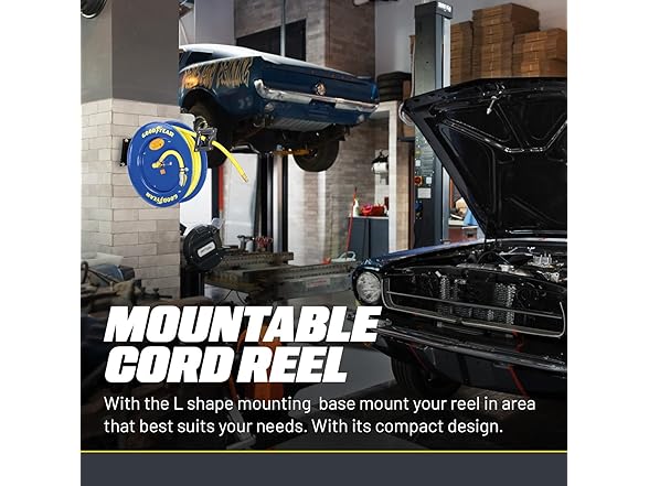 Goodyear Air Hose Reel Retractable 3/8" Inch x 50'