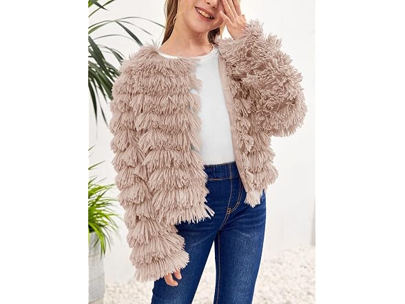 Inorin Girls (5-6 Years) Open Front Cardigan Tops