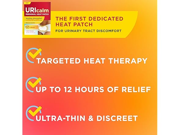 3CT Uricalm Personal Heat Patch, Soothes Discomfort