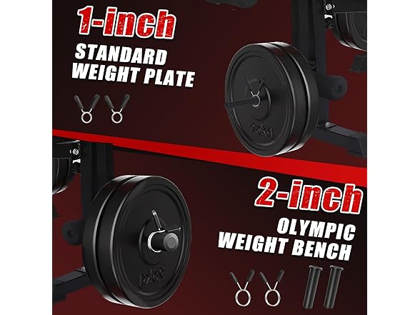 MAIDOMA 6 in 1 Weight Bench Set