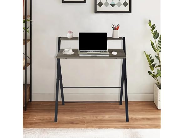 Folding Desk Foldable Table Space Saving Computer Table