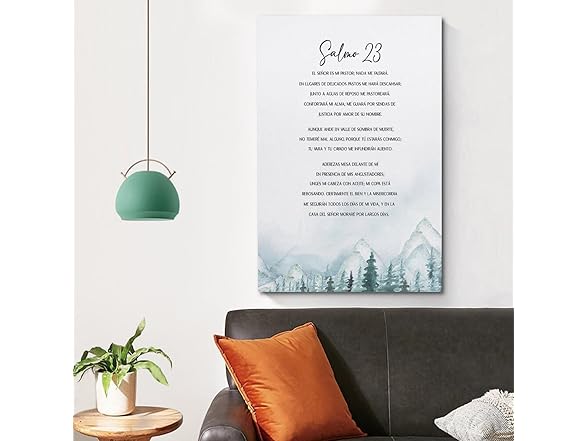 BALLTOTO Spanish Bible Verse Wall Art