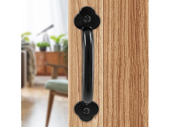 12pc 4'' Black Rustic Barn Door Handles