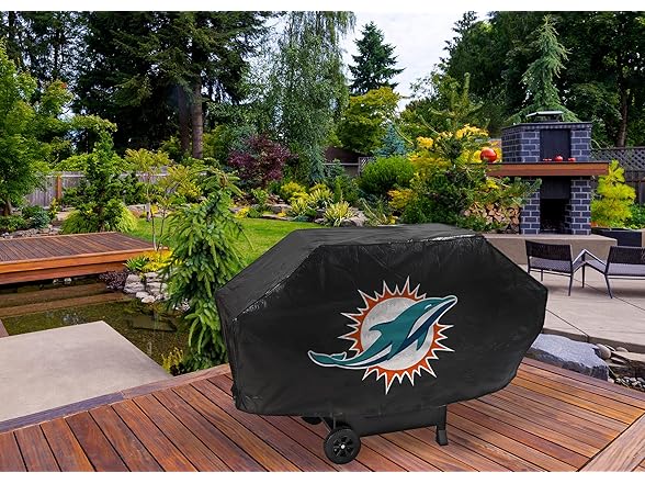 MIAMI DOLPHINS Deluxe Vinyl Grill Cover