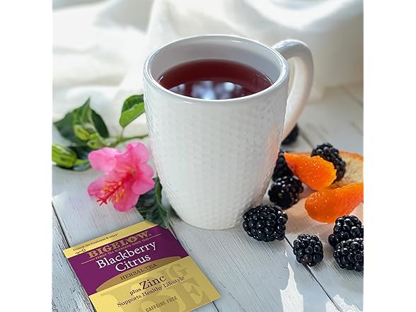 Bigelow Tea Blackberry Citrus plus Zinc Herbal Tea
