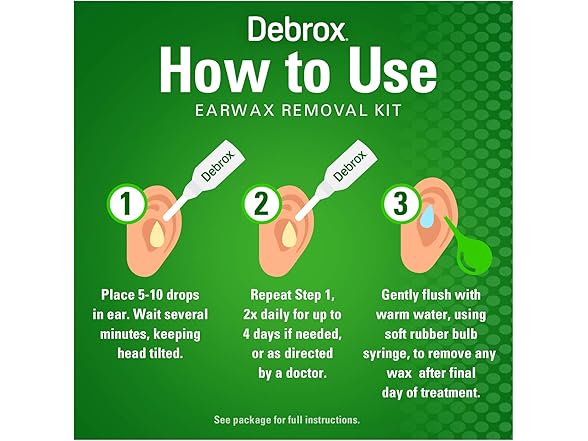 Debrox Ear Wax Removal Kit with Drops 0.5oz