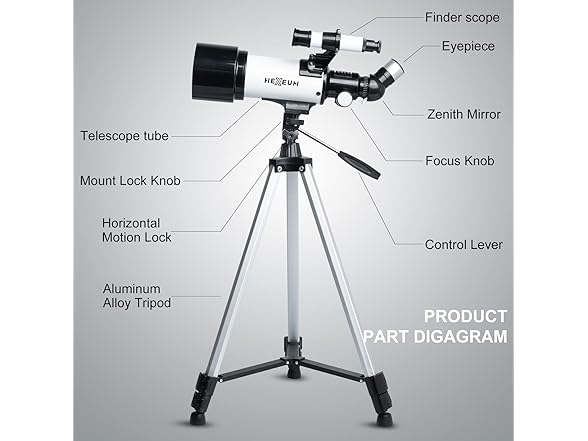 HEXEUM 70mm Astronomy Telescope