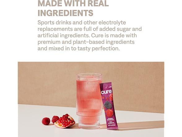 Cure Hydration Electrolyte Berry Pomegranate 28ct