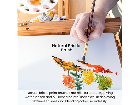 38pc Paint Brush Set and Palette Knives