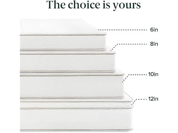 ZINUS 6" Foam and Spring Hybrid Full Mattress