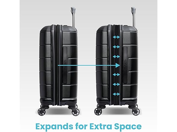 American Tourister Stratum 2.0 Hardside Jet Black | 3PC (CO/MED/LG)