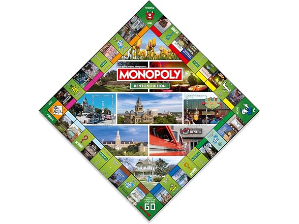 Monopoly Board Game Denton TX Edition
