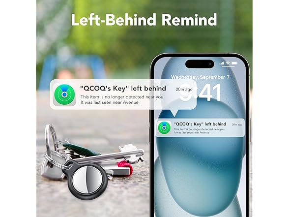 (Pack of 4) QCOQ Air Tracker Tags