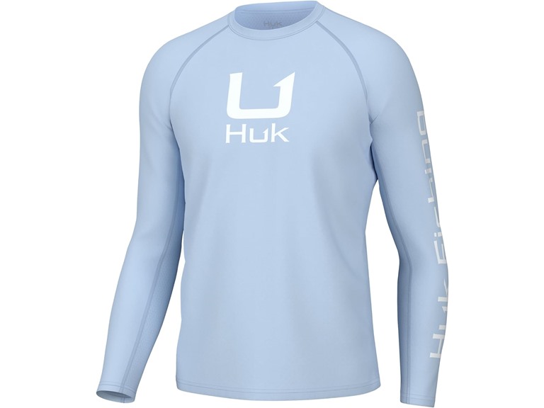 HUK Men's Standard Icon X Crew, Long-Sleeve Performance Fishing Shirt