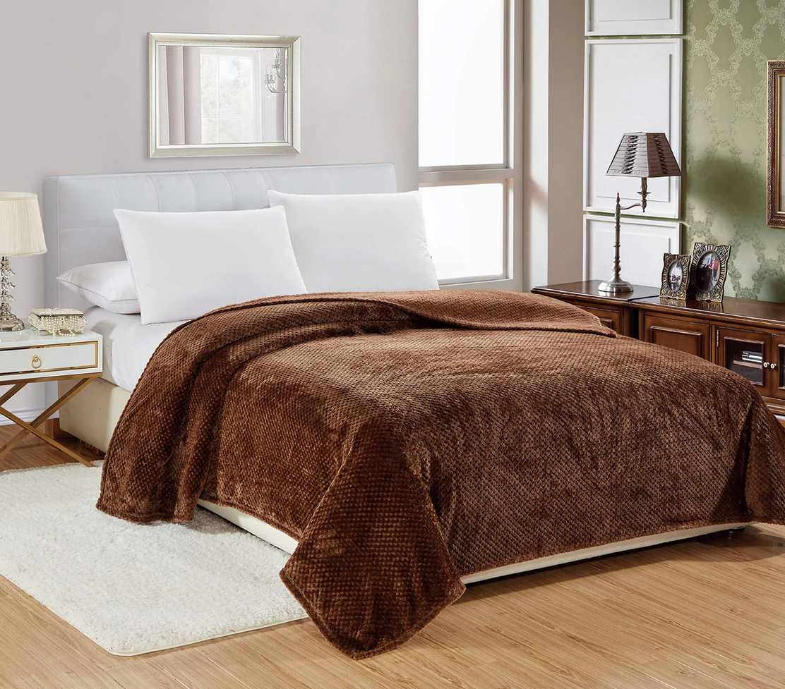 Ultra Soft Microfleece Popcorn Fleece Blanket Throw - Gallery 6