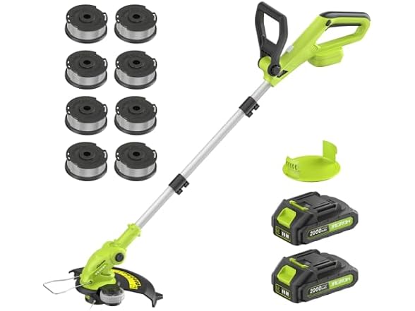 20V 2-In-1 Trimmer & Edger, 2 x 2.0Ah Battery