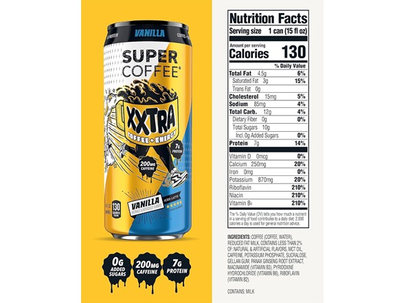 Super Coffee Xxtra Coffee + Energy, Vanilla
