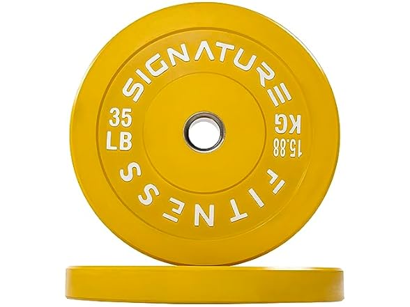 Fitvids 2" Olympic Bumper Plate 35LB, Pair