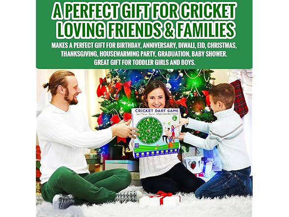 CRICBABY Cricket Dart Game, Double Sided