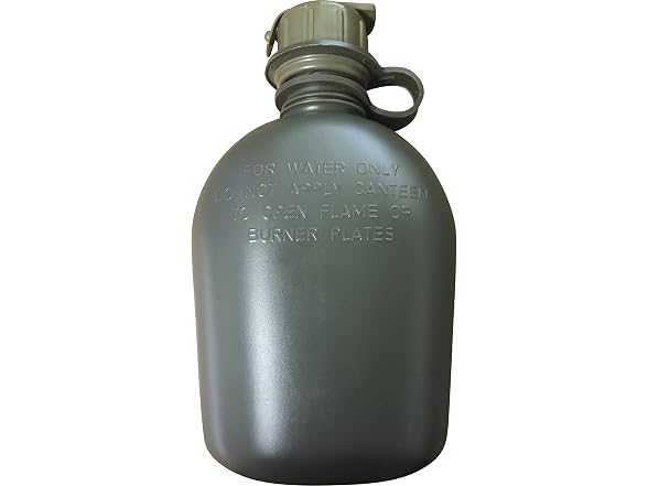 U.S. Army Canteen, 1-Quart, USGI Issue, NSN Cap
