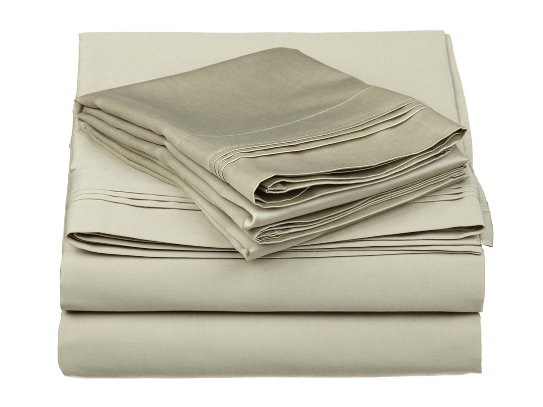 650 Thread Count Egyptian Cotton Solid Sheet Set - Gallery 26
