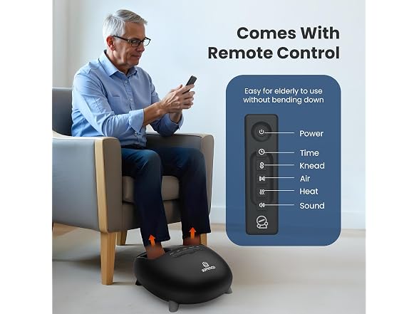 Shiatsu Foot Massager With Heat - Black