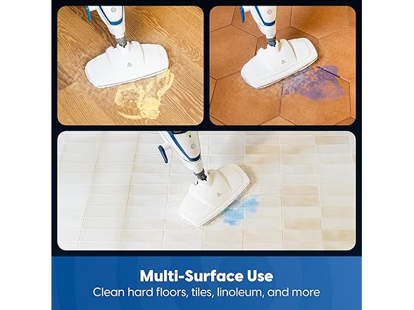 Vacmaster 2-in-1 Steam Mop & Handheld Cleaner