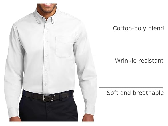 Port Authority Men (XXL) Easy Care Long Shirt
