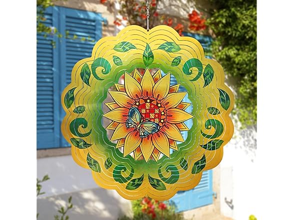 GOTOME Sunflower Wind Spinners 3D