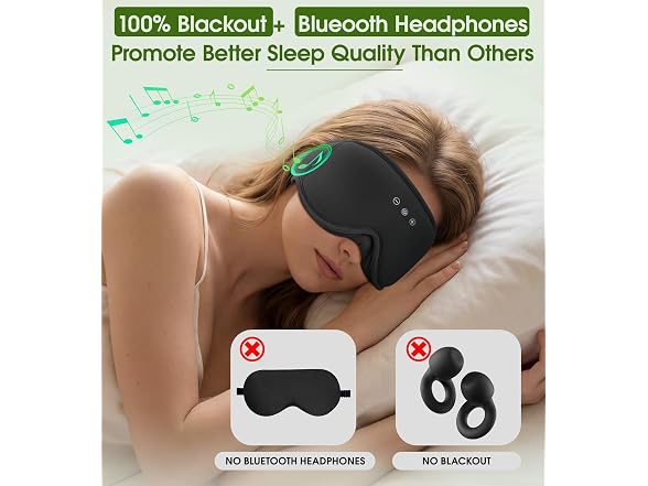 Bamboo Cotton Large Sleep Mask With