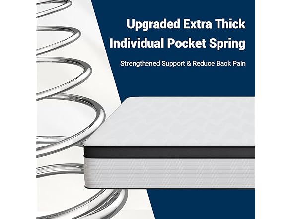 Avenco 14" Queen Mattress in a Box, Medium Firm