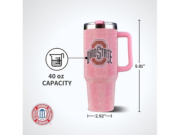Memory Company NCAA Pink Bling Tumbler