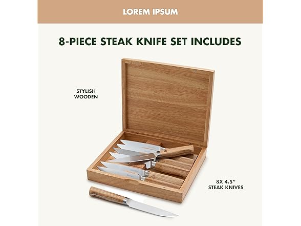 GreenPan Elite 8 Piece Steak Knife Set