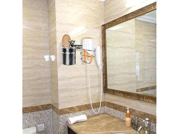 Hair Dryer Holder Wall Mount 2-Pack
