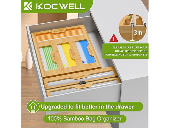 Bag and Plastic Wrap Organizer