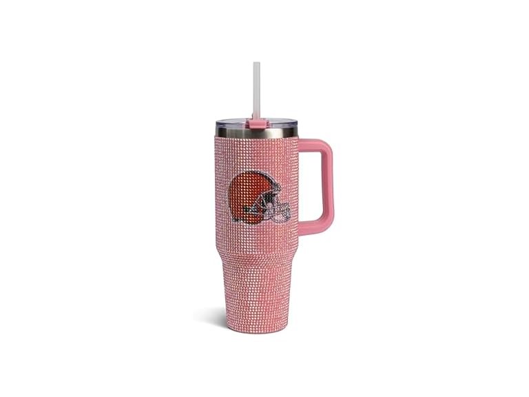 BROWNS Pink Bling Tumbler (46oz)