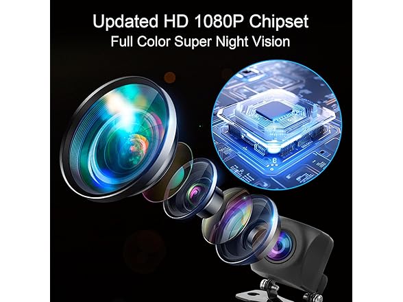 HD Backup Camera 4.3" Monitor 1080P