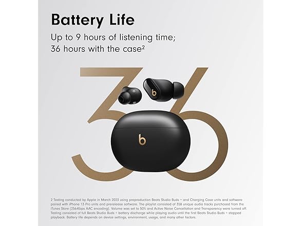 Beats Studio Buds + True Wireless Noise Cancelling Earbud (Open Box)