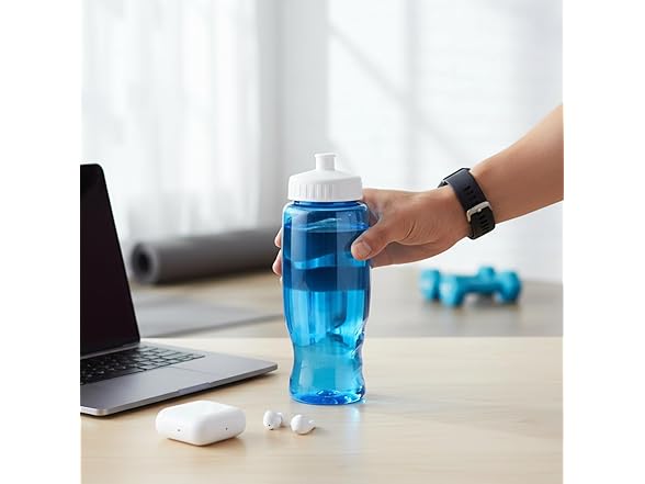 Fun Express 27 oz. Blue Plastic Water Bottles - 50 Pieces