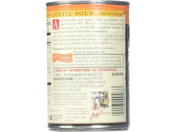 Amy's Organic Lentil Soup
