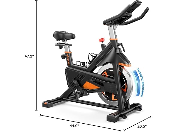 MERACH Orange Magnetic Exercise Bike